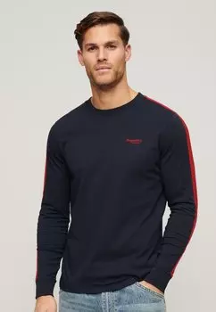Топ с длинными рукавами ESSENTIAL LOGO RETRO Superdry, цвет eclipse navy chilli pepper red