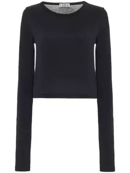 Топ с длинными рукавами ETERNE, черный