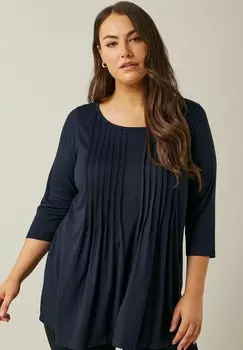 Топ с длинными рукавами Evans, темно-синий