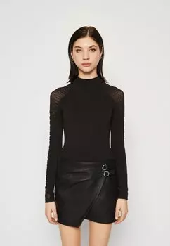 Топ с длинными рукавами Even&Odd, черный