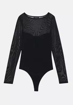 Топ с длинными рукавами Even&Odd, черный