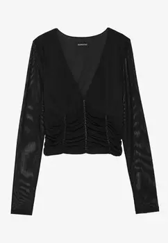 Топ с длинными рукавами Even&Odd, черный