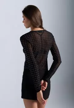 Топ с длинными рукавами Even&Odd, черный