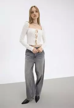 Топ с длинными рукавами Even&Odd, молочный