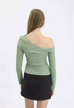 Топ с длинными рукавами Even&Odd, зеленый