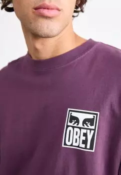 Топ с длинными рукавами EYES ICON Obey Clothing, сиреневый