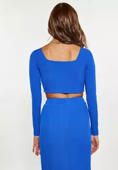 Топ с длинными рукавами faina, синий