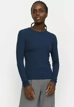 Топ с длинными рукавами FENJA O-NECK Soft Rebels, темно-синий