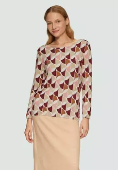 Топ с длинными рукавами FLIESSENDES MIT U-BOOT-AUSSCHNITT s.Oliver, красный