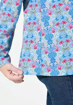 Топ с длинными рукавами FLORAL DAMASK TURTLENECK Ulla Popken, серый