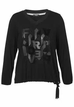 Топ с длинными рукавами frapp, черный