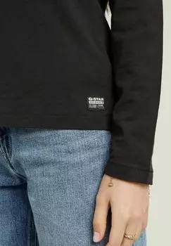 Топ с длинными рукавами FRONT SEAM G-STAR, черный