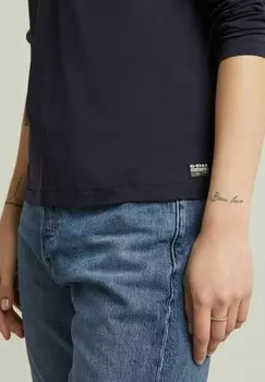 Топ с длинными рукавами FRONT SEAM G-STAR, темно-синий