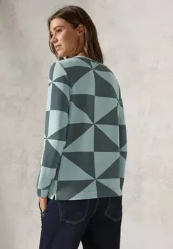 Топ с длинными рукавами GEMUSTERTES OTTOMAN Cecil, хаки