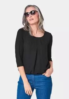 Топ с длинными рукавами GOLDNER, черный