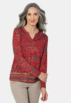 Топ с длинными рукавами GOLDNER, красный