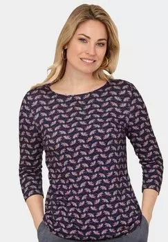 Топ с длинными рукавами GOLDNER, синий