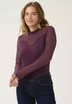 Топ с длинными рукавами GRACE NEW Culture, бордовый