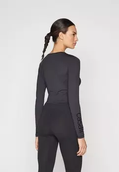 Топ с длинными рукавами GRAPHIC CROP LONG SLEEVE Casall, черный