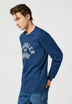 Топ с длинными рукавами GRAPHIC TEE Wrangler, синий