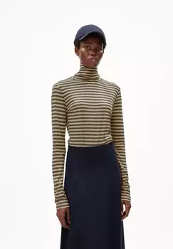 Топ с длинными рукавами GRAZILIAA STRIPES ARMEDANGELS, зеленый