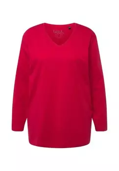 Топ с длинными рукавами GROSSE GRSSEN BASIC Ulla Popken, красный