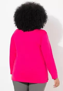 Топ с длинными рукавами GROSSE GRSSEN BASIC Ulla Popken, розовый