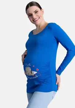 Топ с длинными рукавами HALLO LIEBLINGSMENSCH M.M.C., темно-синий