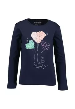 Топ с длинными рукавами HAPPY Blue Seven, темно-синий