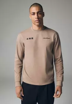 Топ с длинными рукавами HEAVYWEIGHT BACK PRINT GRAPHIC Next, бежевый
