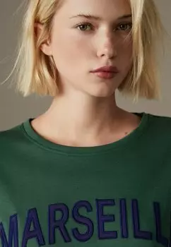 Топ с длинными рукавами HEAVYWEIGHT GRAPHIC REGULAR FIT Next, зеленый