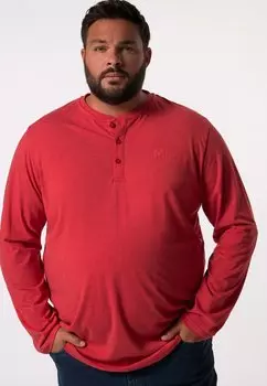 Топ с длинными рукавами HENLEY Men Plus, красный