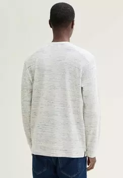 Топ с длинными рукавами HENLEY MIT WAFFELSTRUKTUR TOM TAILOR, молочный