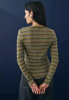 Топ с длинными рукавами HENLEY REGULAR FIT Next, зеленый