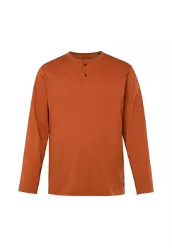 Топ с длинными рукавами HENLEY VINTAGE LOOK JP1880, коричневый