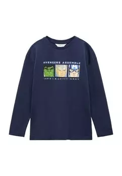 Топ с длинными рукавами HEROES Mango Kids, цвет dark navy