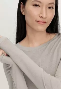 Топ с длинными рукавами hessnatur, бежевый