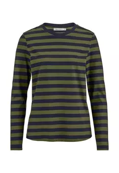 Топ с длинными рукавами hessnatur, зеленый