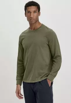 Топ с длинными рукавами hessnatur, зеленый