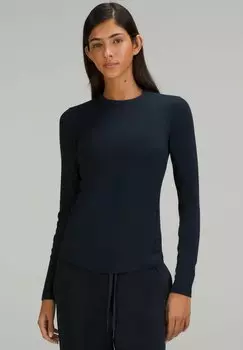 Топ с длинными рукавами HOLD TIGHT lululemon, темно-синий