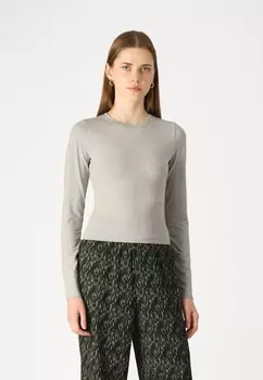 Топ с длинными рукавами Hollister Co., серый