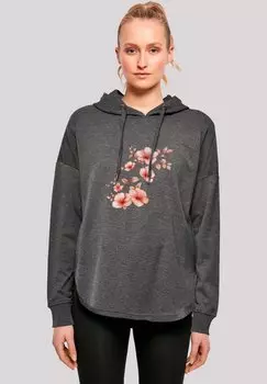 Топ с длинными рукавами Hoodie F4NT4STIC, темно-серый