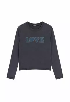 Топ с длинными рукавами I LOVE Desigual, серый
