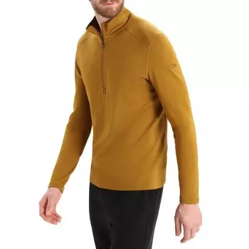 Топ с длинными рукавами и молнией до половины Icebreaker 260 Tech, желтый