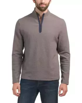 Топ с длинными рукавами и молнией в форме четверти из вереска Southern Tide, цвет Heather Grey