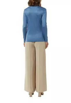 Топ с длинными рукавами IM SLIM FIT comma, синий