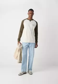 Топ с длинными рукавами INDICODE JEANS, оливковый