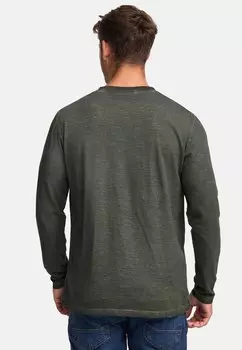 Топ с длинными рукавами INDICODE JEANS, темно-зеленый