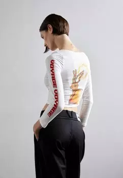 Топ с длинными рукавами INNER STAMM, крем