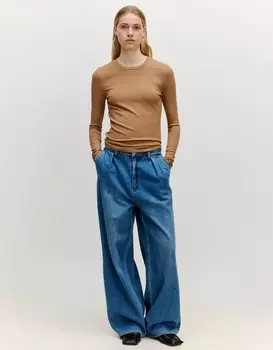 Топ с длинными рукавами INOA EDITED, коричневый